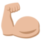 Flexed Biceps - Medium Light emoji on Emojione